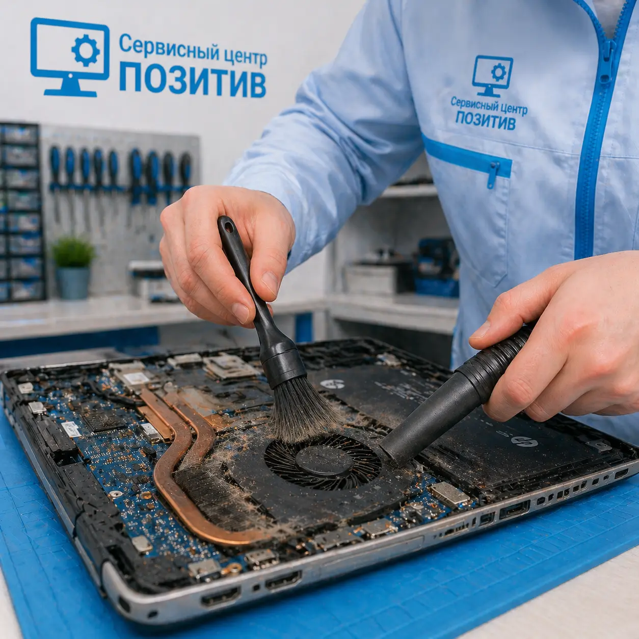 чистка ноутбука HP в Сосновоборске