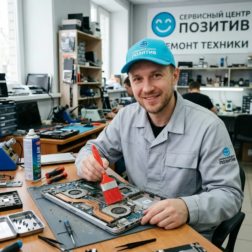Чистка ноутбука от пыли в Сосновоборске | Замена термопасты