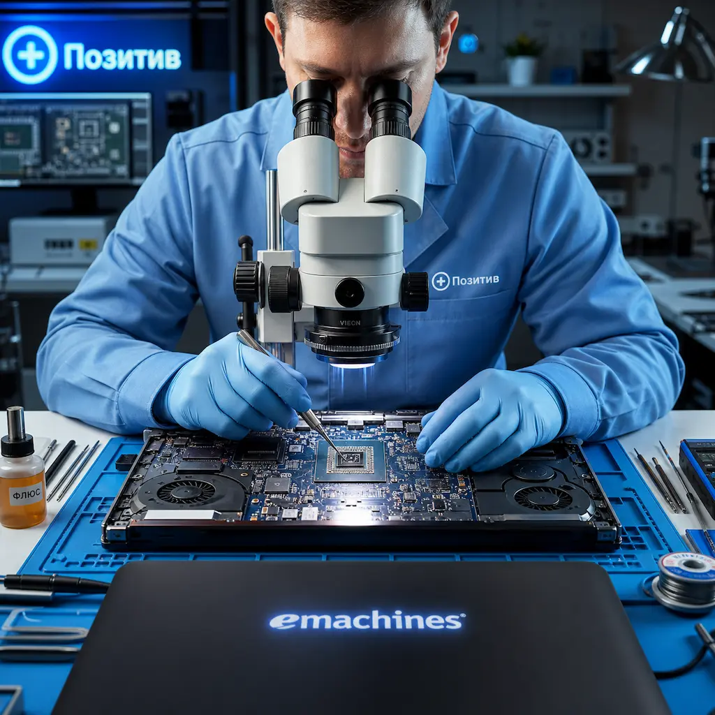 Замена видеокарты ноутбука Emachines в Сосновоборске