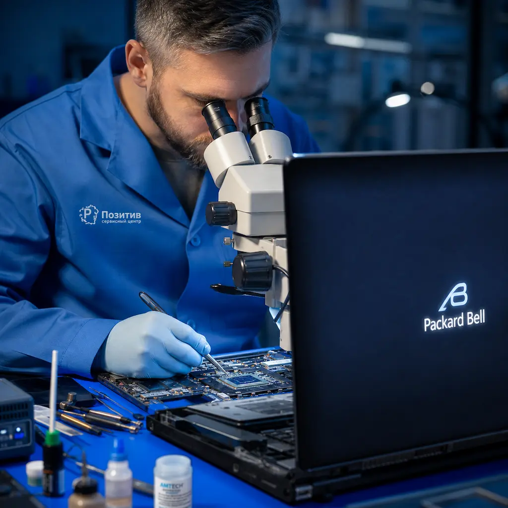 Замена видеокарты ноутбука Packard Bell в Сосновоборске