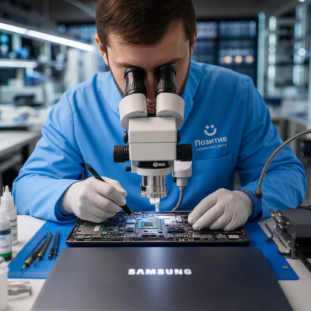 Замена видеокарты ноутбука Samsung в Сосновоборске