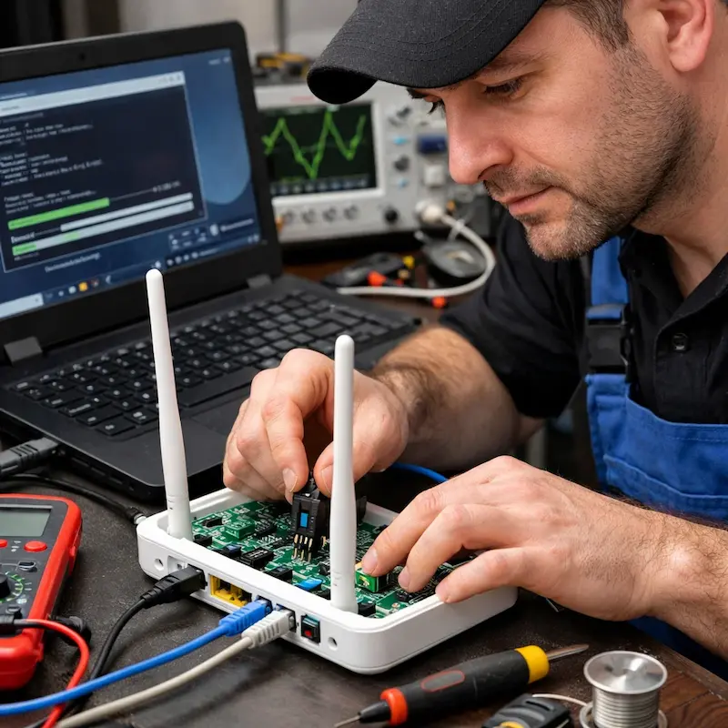 Перепрошивка WiFi роутера в Сосновоборске