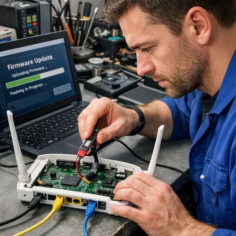 Обновление прошивки роутера в Сосновоборске