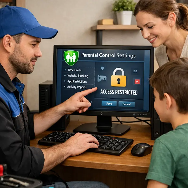 Родительский контроль на компьютере и ноутбуке в Сосновоборске