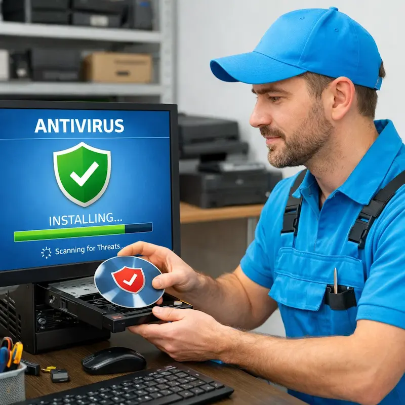 Установка антивируса в Сосновоборске на дому