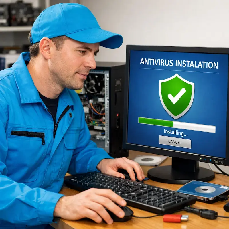 Установка антивируса на ноутбук в Сосновоборске