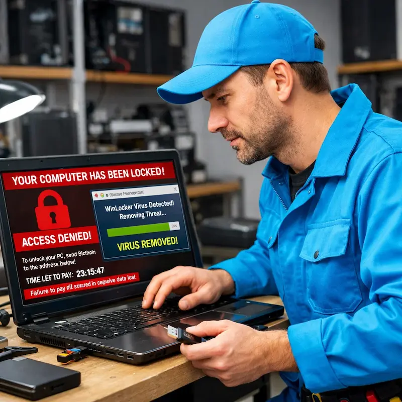 Поможем разблокировать компьютер и ноутбук в Сосновоборске